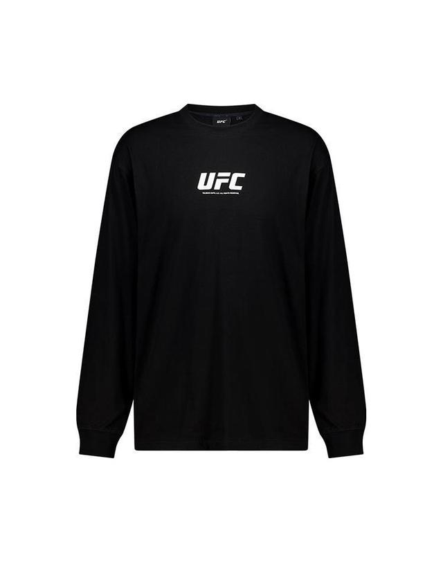 유에프씨스포츠 [UFC] 프라임 릴렉스핏 긴팔 티셔츠 블랙 U2LSV3305BK 착용컷