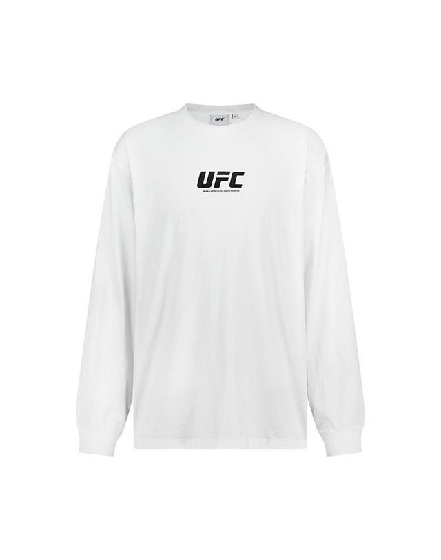 유에프씨스포츠 [UFC] 프라임 릴렉스핏 긴팔 티셔츠 오프화이트 U2LSV3305OW 착용컷
