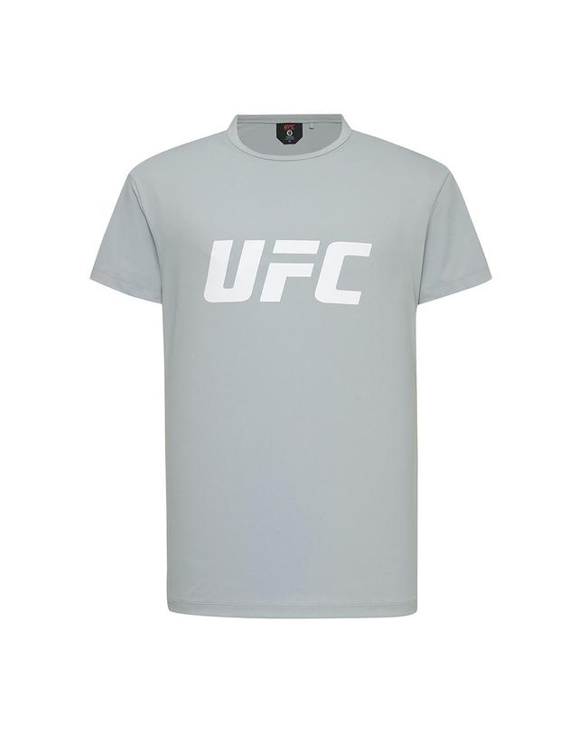 유에프씨스포츠 [UFC] 텐션 빅로고 머슬핏 반팔 티셔츠 그레이 U4SSW2106GR 착용컷