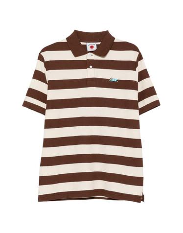 [해외직구][P13]아이스크림 ICPO26356BROWN ECRUSTRIPE 남성 클래식 캐주얼 폴로티 폴로셔츠 피케티 반팔 긴팔 탑 ICECREAM STRIPED COTTON T SHIRT