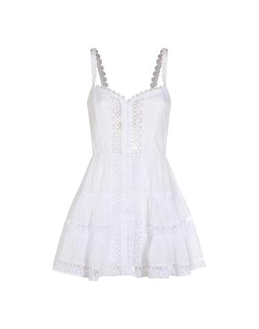 [해외직구][S27]차로루이즈 261603WHITE 여성 원피스 드레스 롱원피스 미디원피스 숏원피스 로고 WHITE COTTON DRESS