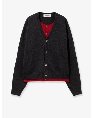 [해외직구][N85]TONYWACK BF34KN706 남성 니트 스웨터 가디건 TONYWACK Layered wool blend cardigan