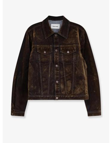 [해외직구][N85]TONYWACK BF34CJ112 남성 자켓 블레이저 코트 패딩 TONYWACK Trucker Flocked Denim Jacket