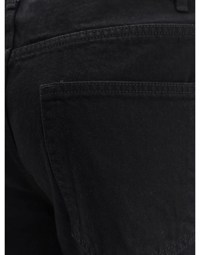 토니웩 [해외직구][N85]TONYWACK BF12DP103 남성 데님 청바지 진 TONYWACK Straight fit black denim trousers 착용컷