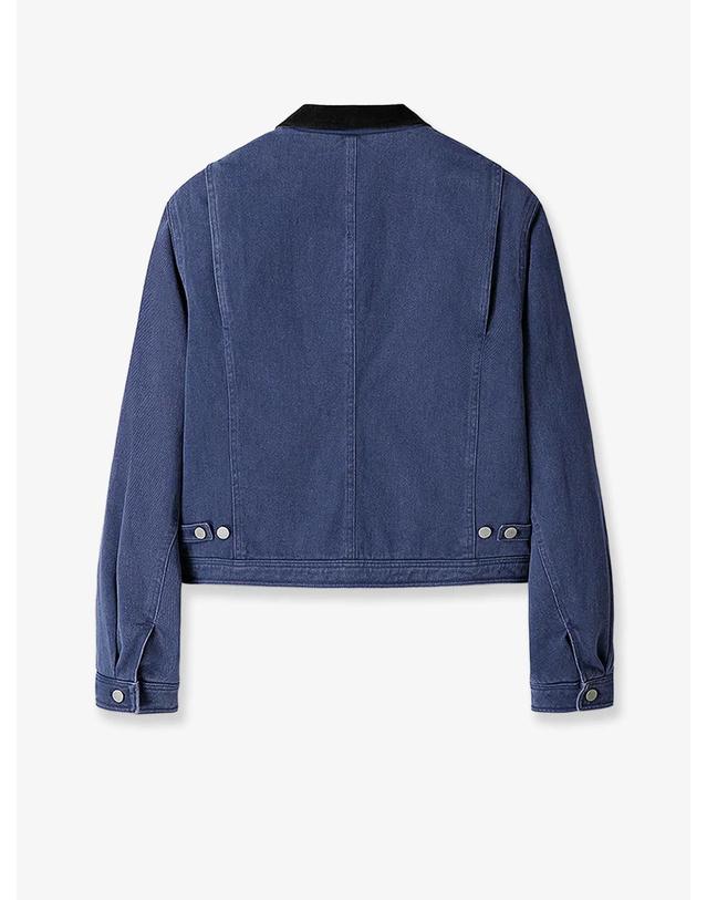 토니웩 [해외직구][N85]TONYWACK WBF12CJ605 여성 자켓 블레이저 코트 패딩 TONYWACK Crop fit blue denim jacket 착용컷