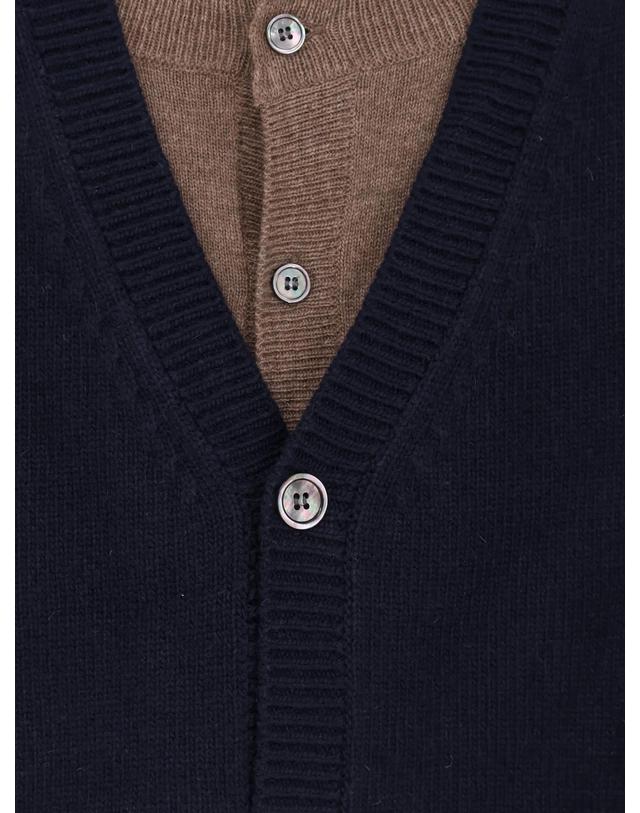 토니웩 [해외직구][N85]TONYWACK BF34KN706 남성 니트 스웨터 가디건 TONYWACK Layered wool blend cardigan 착용컷