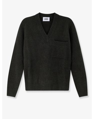 알파 스튜디오 [해외직구][N85]ALPHA STUDIO AU7212A 남성 니트 스웨터 가디건 ALPHA STUDIO Virgin wool and cashmere sweater