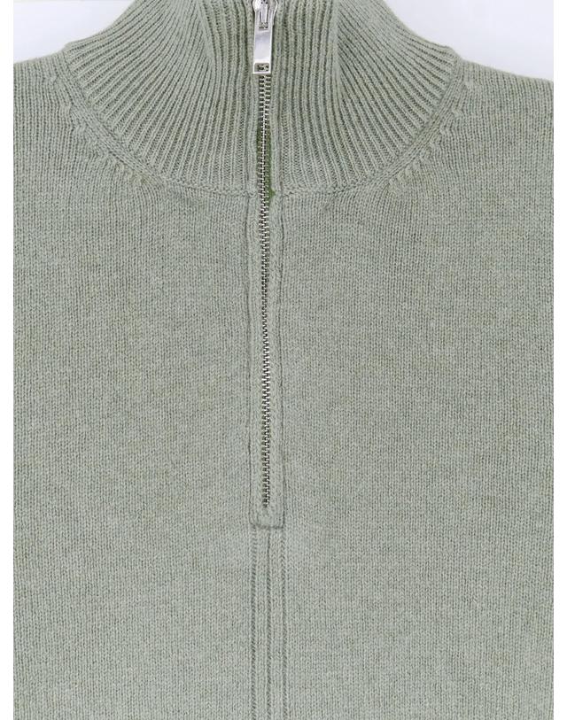 알파 스튜디오 [해외직구][N85]ALPHA STUDIO AU7214H 남성 니트 스웨터 가디건 ALPHA STUDIO Wool and cashmere half zip cardigan 착용컷