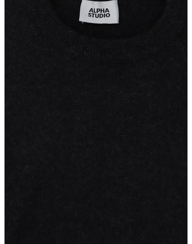 알파 스튜디오 [해외직구][N85]ALPHA STUDIO AU7160C 남성 니트 스웨터 가디건 ALPHA STUDIO Wool blend sweater 착용컷