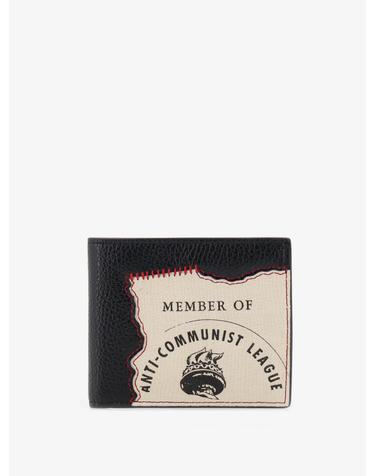 [해외직구][N85]ENFANTS RICHES DEPRIMES 100536 남성 남성지갑 카드지갑 여권지갑 ENFANTS RICHES DEPRIMES Anti Communist League Leather Wallet