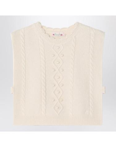 [해외직구][T56]Bonpoint W05GJUK00029WO White 키즈 니트 스웨터 가디건 남아 여아