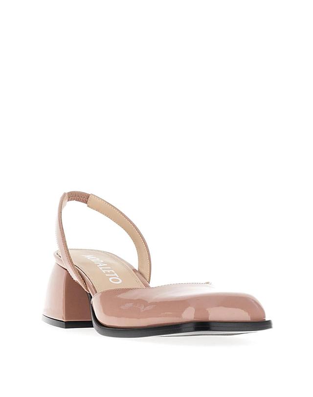 노달레토 [해외직구][W63]노달레토 NO1287112 BLUSH PATENT 여성 하이힐 펌프스 슬링백 SCARPE CON TACCO 착용컷