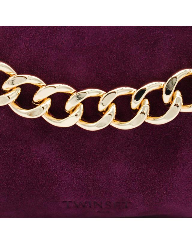 트윈셋 [해외직구][S27]TWINSET 252TB7162S2100205609 여성 숄더백 크로스백 탑핸들백 토트백 가방 호보백 사첼백 PURPLE LEATHER LILIANE SHOULDER BAG 착용컷
