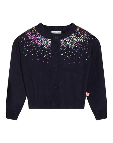 [해외직구][S27]BILLIEBLUSH U2239485T 키즈 니트 스웨터 풀오버 가디건 키즈니트 키즈가디건 여아 남아 아동복 보이즈 걸즈 NAVY COTTON BLEND CARDIGAN