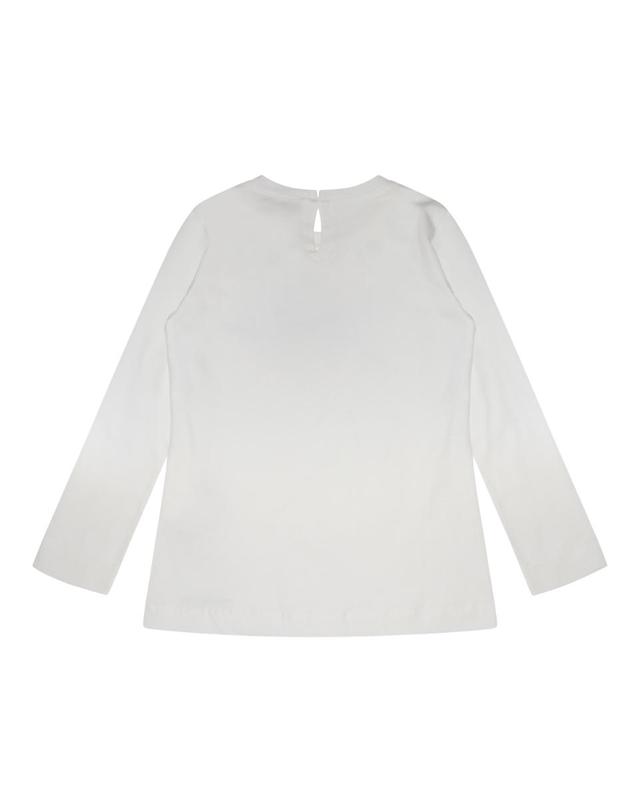 모나리자 [해외직구][S27]MONNALISA 19B61720000001 키즈 반팔 긴팔 티셔츠 키즈티셔츠 아동티셔츠 유아동 아동복 남아 여아 보이즈 걸즈 키즈 CREAM COTTON T SHIRT 착용컷