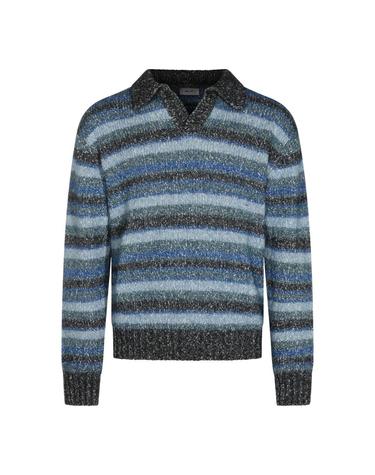 [해외직구][S27]NN07 2630001189207 남성 니트 가디건 브이넥니트 풀오버니트 스웨터 로고 NAVY MULTICOLOR COTTON BLEND SWEATER