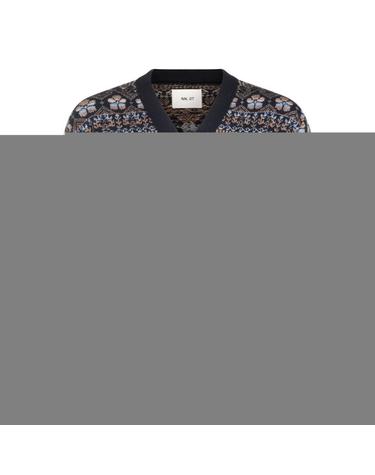 [해외직구][S27]NN07 2630001226207 남성 니트 가디건 브이넥니트 풀오버니트 스웨터 로고 NAVY WOOL KNITWEAR