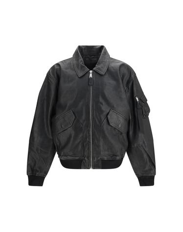 [해외직구][K68]알파인더스트리 768002 03 남성 자켓 베스트 봄버 파카 블레이저 CWU 36 P leather UV Bomber Jacket