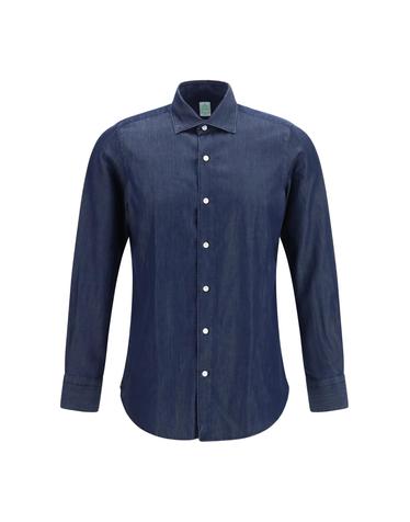 [해외직구][K68]FINAMORE TKLIZP45880 12 남성 셔츠 남방 긴팔 반팔 Giza 45 Denim Shirt