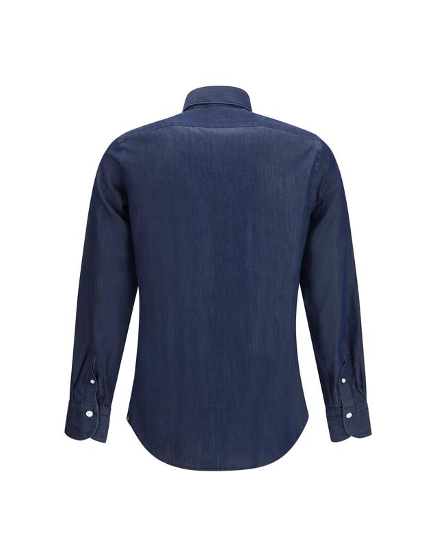 피나모레 [해외직구][K68]FINAMORE TKLIZP45880 12 남성 셔츠 남방 긴팔 반팔 Giza 45 Denim Shirt 착용컷