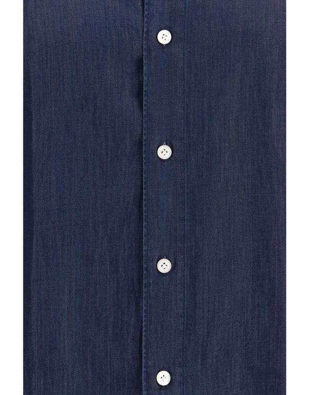 피나모레 [해외직구][K68]FINAMORE TKLIZP45880 12 남성 셔츠 남방 긴팔 반팔 Giza 45 Denim Shirt 착용컷