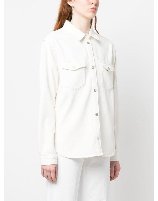 프레임 [해외직구][A94]프레임 BPBDSH432OFFW 여성 자켓 FRAME FRAME White Denim Shirt 착용컷