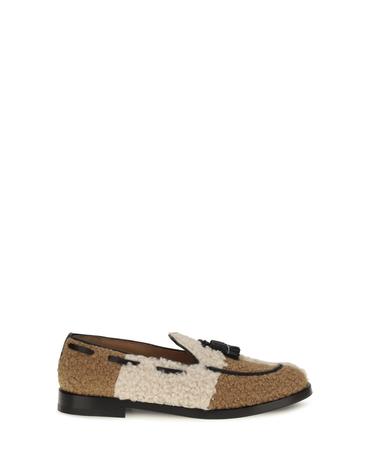 [해외직구][K68]FRATELLI ROSSETTI 68289656 5624 여성 로퍼 가죽로퍼 페니로퍼 테슬 드라이빙 Two tone boucle effect Loafers