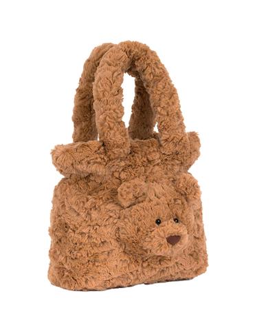 [해외직구][K68]JELLYCAT BARB4HB BROWN 여성 토트백 쇼퍼백 탑핸들백 핸드백 Bartholomew Bear Handbag