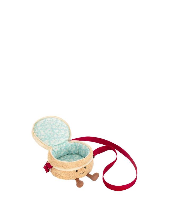 젤리캣 [해외직구][K68]JELLYCAT A4BCBG TAN 여성 숄더백 크로스백 버킷백 탑핸들백 Amuseables Birthday Cake Bag Plush 착용컷