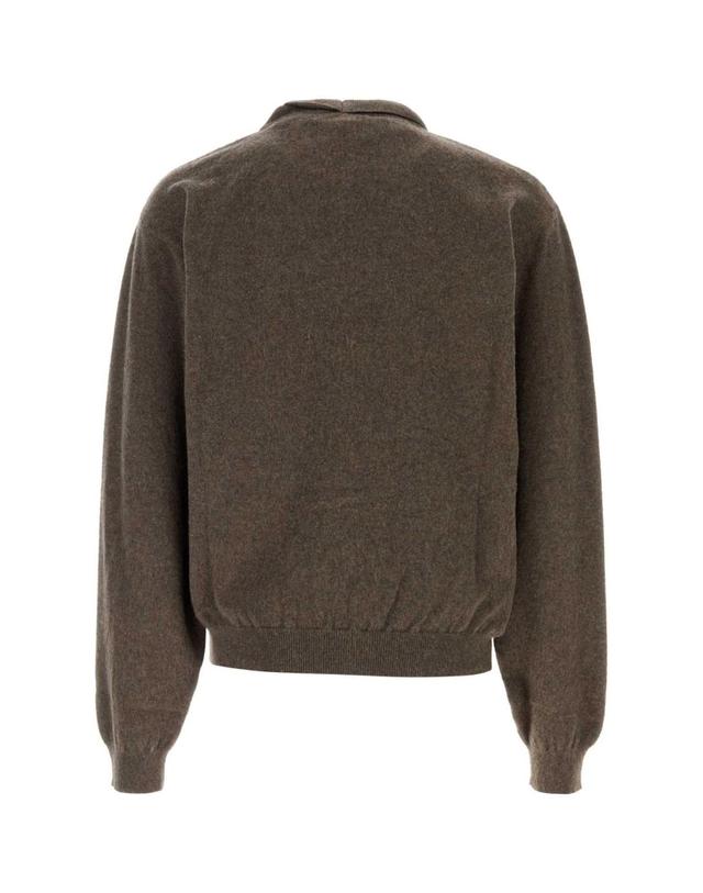 마리아노 [해외직구][X45]MAGLIANO MGFW25SW01886 3348 남성 스웨터 니트 가디건 Brown cashmere blend sweater 착용컷