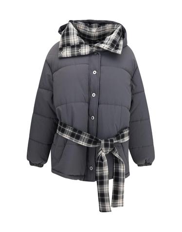 [해외직구][K68]MARBELL BFW1011TENYL01 IRONM 여성 자켓 베스트 봄버 파카 베스트 블레이저 Aryna padded Jacket with belt