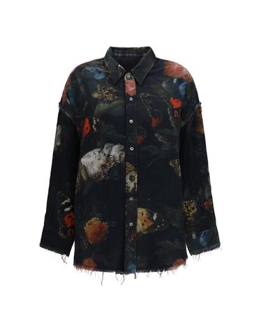 알13 [해외직구][K68]R13 R13WR463 R967B 여성 셔츠 남방 긴팔 반팔 블라우스 Reversible Shirt