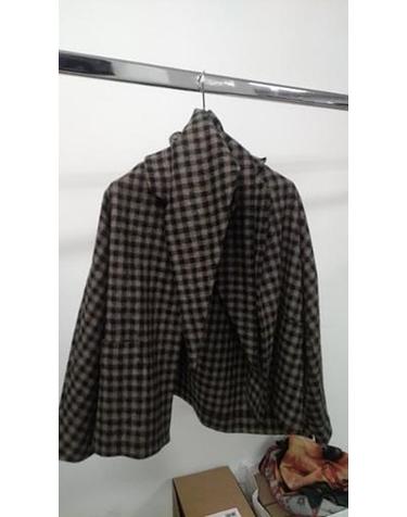 [해외직구][G95]Daniela Gregis GI154ADW64411 여성 자켓 봄버자켓 블레이저 패딩 베스트 PEONA BIANCO CHECK WOOL JACKET