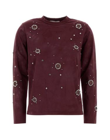 [해외직구][X45]DES PHEMMES D152JH D0709 여성 티셔츠 민소매 탑 나시 Tyrian purple cotton t shirt