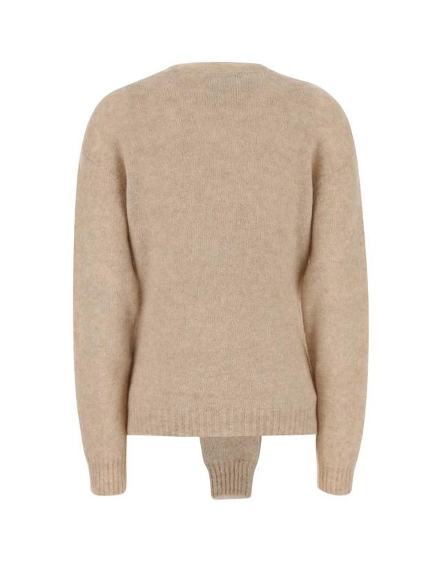 데 펨메스 [해외직구][X45]DES PHEMMES D731KL D0153 여성 스웨터 니트 가디건 Beige stretch nylon blend sweater 착용컷