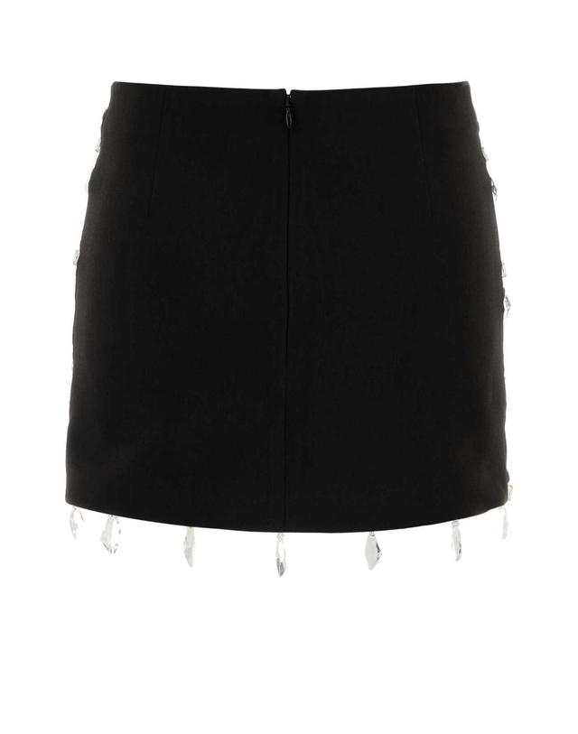 데 펨메스 [해외직구][X45]DES PHEMMES D207AQ D0900 여성 스커트 치마 롱 미디 미니스커트 Black stretch gabardine mini skirt 착용컷