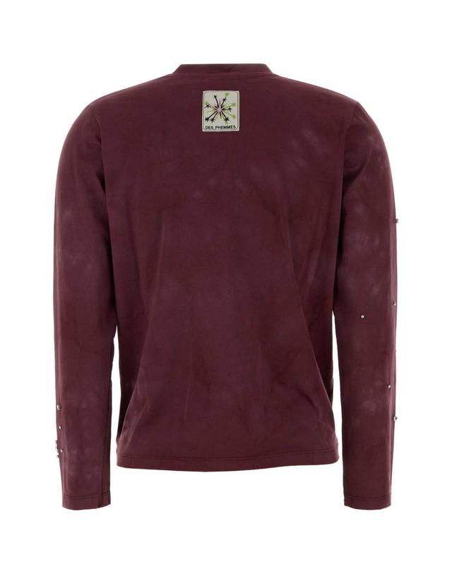 데 펨메스 [해외직구][X45]DES PHEMMES D152JH D0709 여성 티셔츠 민소매 탑 나시 Tyrian purple cotton t shirt 착용컷