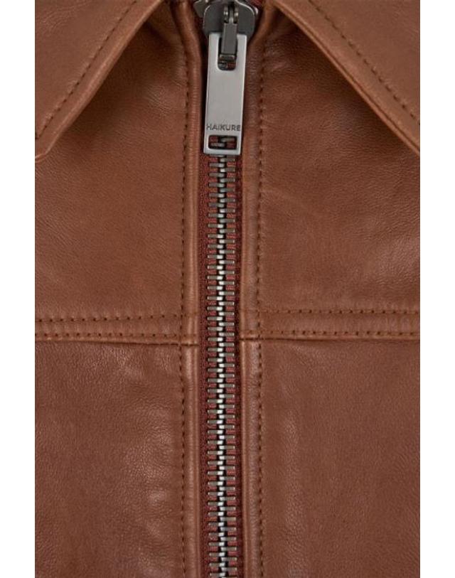 하이쿠레 [해외직구][E32]HAIKURE HEW09131PL008TPC0081 여성 가죽자켓 HAIKURE Jocelyn jacket in leather 착용컷