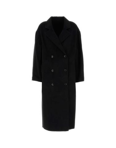 [해외직구][X45]LOULOU DE SAISON BORNEOLDS BLACK 여성 코트 하프 롱 트렌치 오버코트 코트자켓 Black wool blend Borneo coat