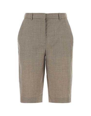 [해외직구][X45]LOULOU DE SAISON RAY BEIGEMELANGE 여성 반바지 버뮤다팬츠 숏팬츠 쇼츠 Melange dove grey wool blend Ray bermuda shorts