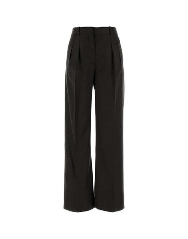 [해외직구][X45]LOULOU DE SAISON SBIRULDS BROWNMELANGE 여성 조거팬츠 트랙팬츠 와이드 면바지 팬츠 Charcoal wool Sbiru palazzo pant