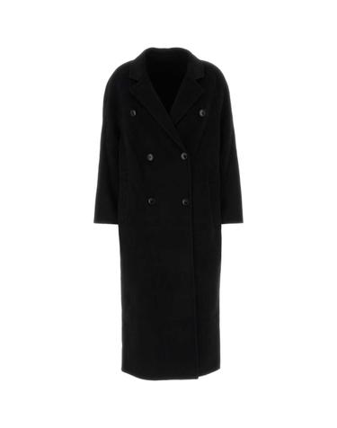 [해외직구][X45]LOULOU DE SAISON IRVIN BLACK 여성 코트 하프 롱 트렌치 오버코트 코트자켓 Black wool blend Irvin coat