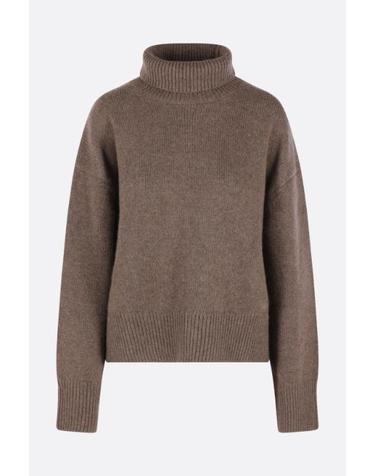 [해외직구][E32]LOULOU DE SAISON JONAHNUTMEGMELANGE 의류 니트 스웨터 가디건 LOULOU DE SAISON Jonah cropped turtleneck sweater in cashmere