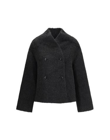 [해외직구][K68]LOULOU DE SAISON WES ANTHRACITE 여성 자켓 베스트 봄버 파카 베스트 블레이저 Wes double breasted alpaca Jacket