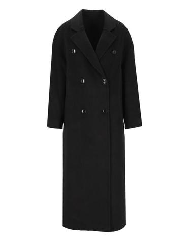 [해외직구][A94]LOULOU DE SAISON IRVINBLACK 여성 코트 아우터 LOULOU DE SAISON LOULOU DE SAISON Irvin Double Breasted Coat Cashmere