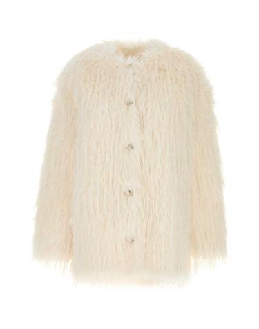 [해외직구][X45]LOULOU DE SAISON ROWE IVORY 여성 코트 하프 롱 트렌치 오버코트 코트자켓 Ivory Rowe eco fur