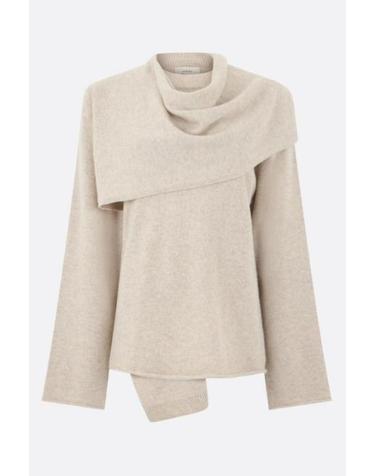 [해외직구][E32]LOULOU DE SAISON FRANCESBEIGEMELANGE 의류 니트 스웨터 가디건 LOULOU DE SAISON Frances sweater in cashmere