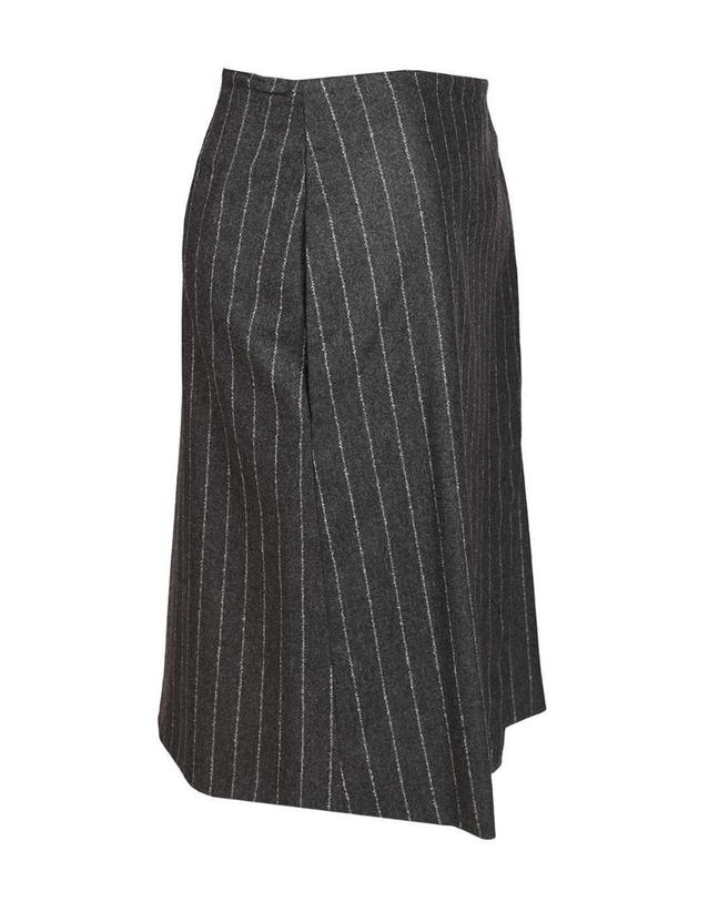 루루 드 시종 [해외직구][A94]LOULOU DE SAISON MASONANTHRACITE STRIPES 여성 스커트 치마 LOULOU DE SAISON LOULOU DE SAISON Mason Wrap Skirt 착용컷