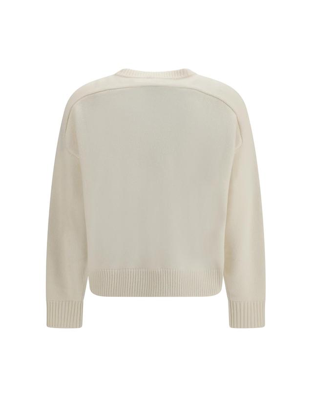 루루 드 시종 [해외직구][K68]LOULOU DE SAISON BREHA IVORY 여성 니트 스웨터 가디건 Breha wool cashmere blend Sweater 착용컷