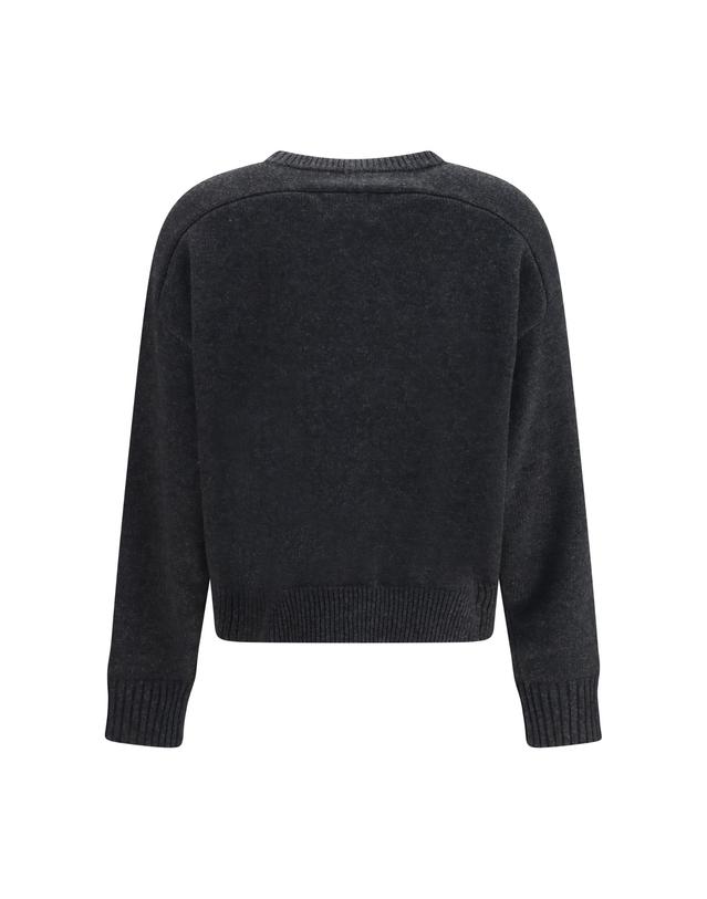 루루 드 시종 [해외직구][K68]LOULOU DE SAISON BREHA CHARCOALME 여성 니트 스웨터 가디건 Breha wool cashmere blend Sweater 착용컷